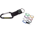 Aluminum Carabiner with Compass - 7 Cm